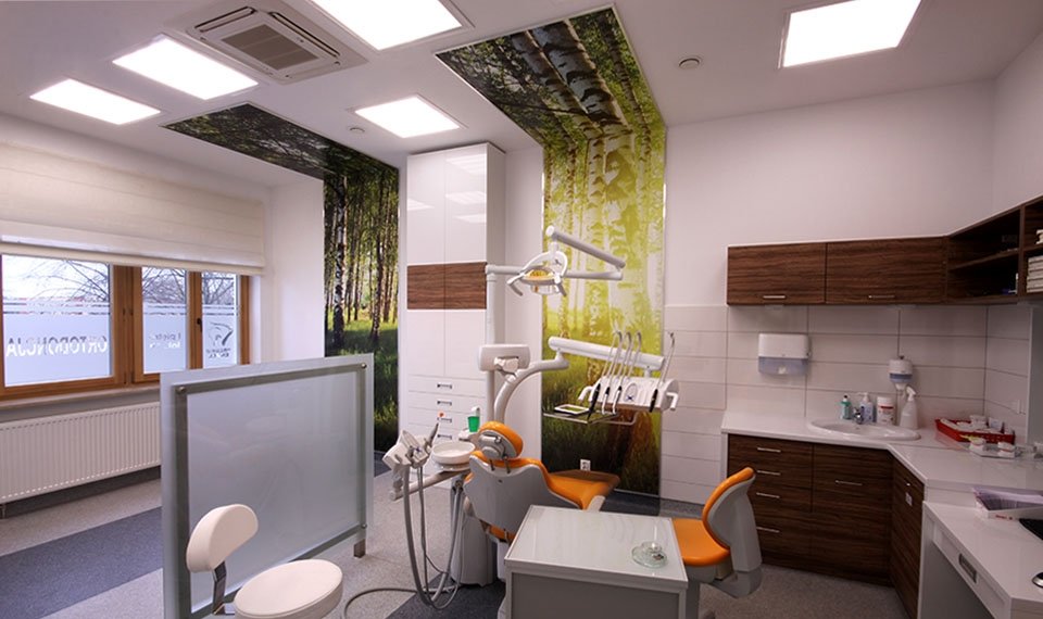 Projekt wnętrza gabinetu stomatologicznego - gabinet podwójny widok 2 (zdjęcie)